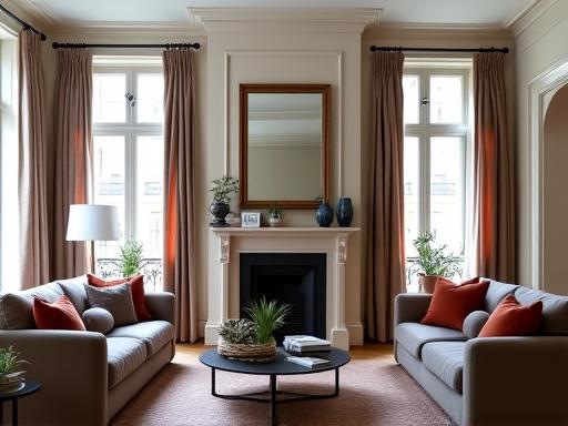 Salon d'un appartement Haussmannien rénové